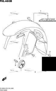 Front Fender (Dl1000al8 E03) (For Yvb,Yww)