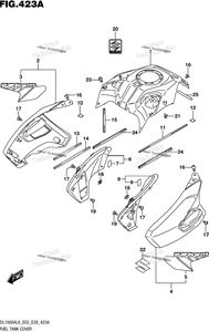 Fuel Tank Cover (Dl1000al8 E03) (For Yu1)