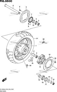Rear Wheel (Dl1000al8 E33)