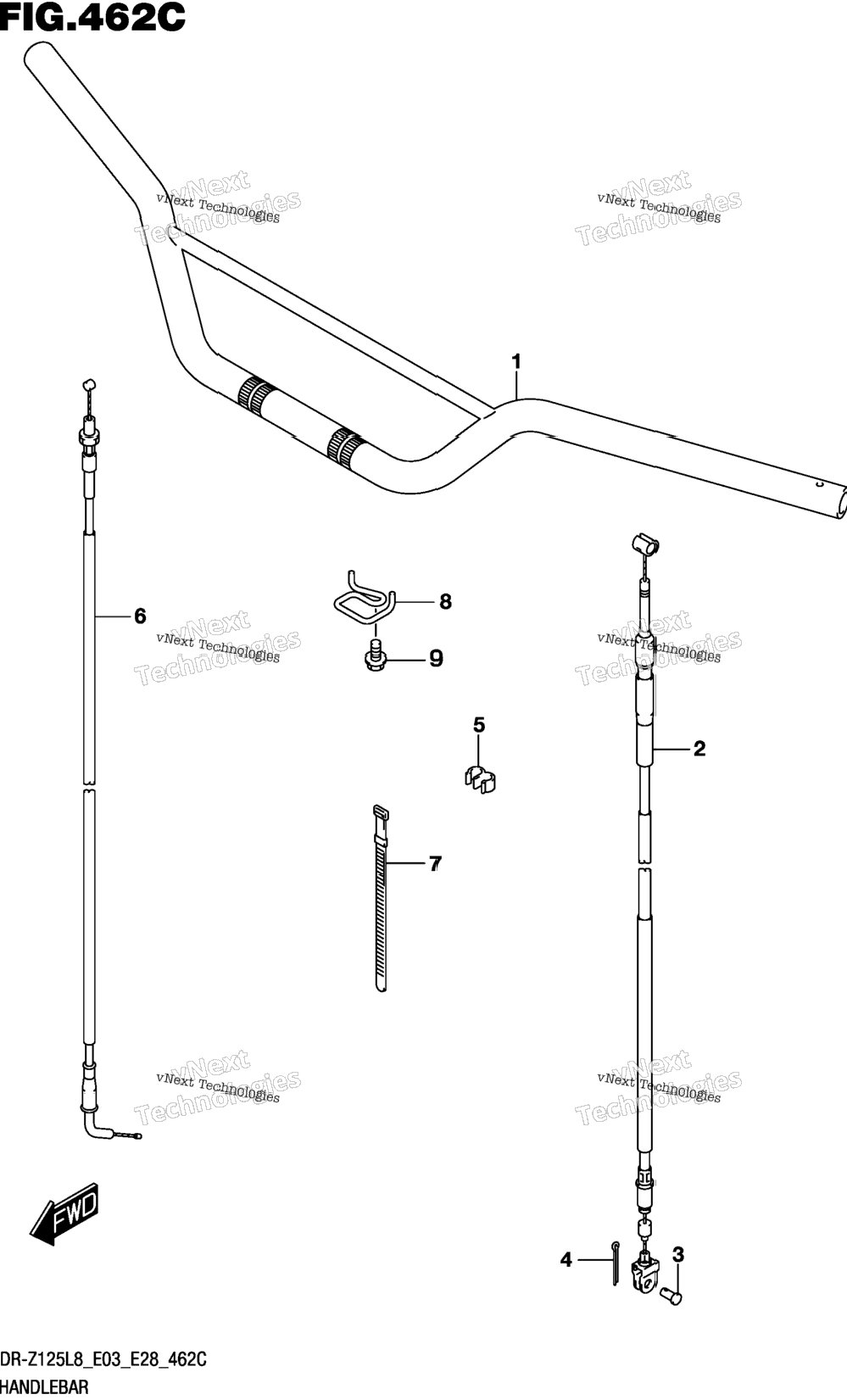 Handlebar (Dr-Z125ll8 E28)