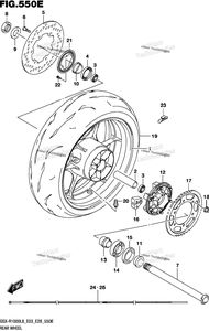 Нажмите для увеличения Rear Wheel (Gsx-R1000al8 E28) (For Ykv)