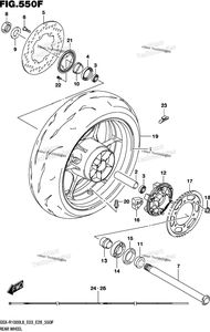 Нажмите для увеличения Rear Wheel (Gsx-R1000al8 E33) (For Ykv)