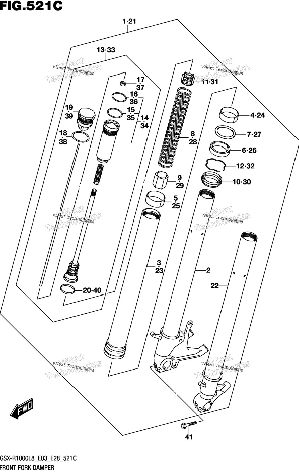 Front Fork Damper (Gsx-R1000al8 E03)