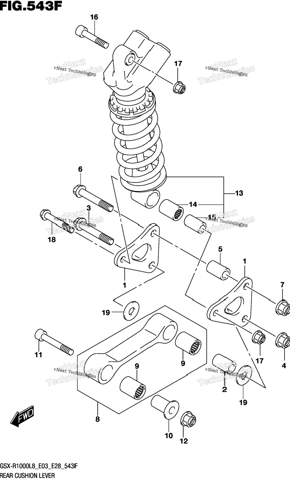 Rear Cushion Lever (Gsx-R1000rzl8 E03)