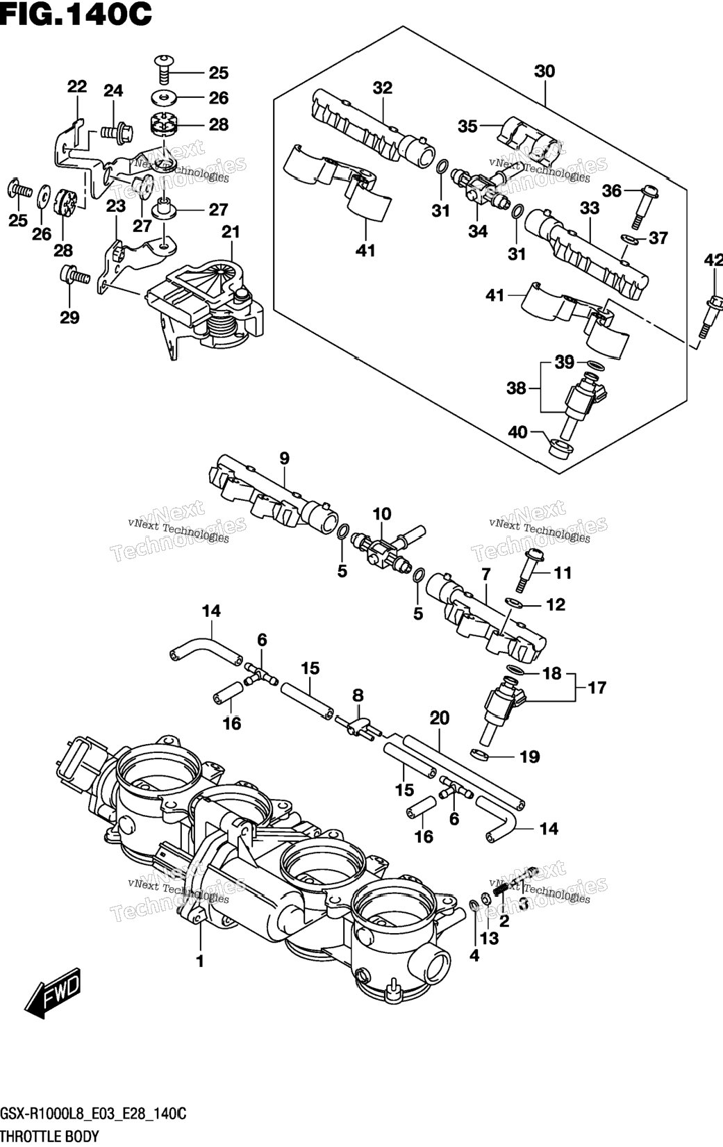 Throttle Body (Gsx-R1000al8 E03)
