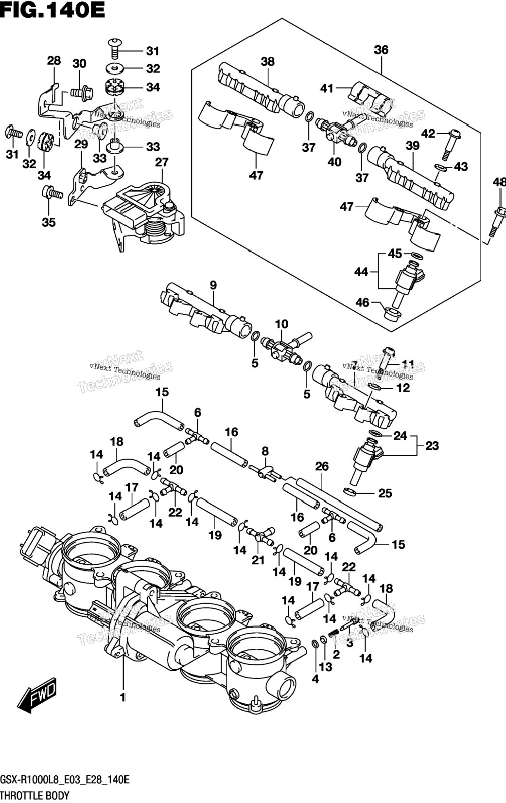 Throttle Body (Gsx-R1000al8 E33)
