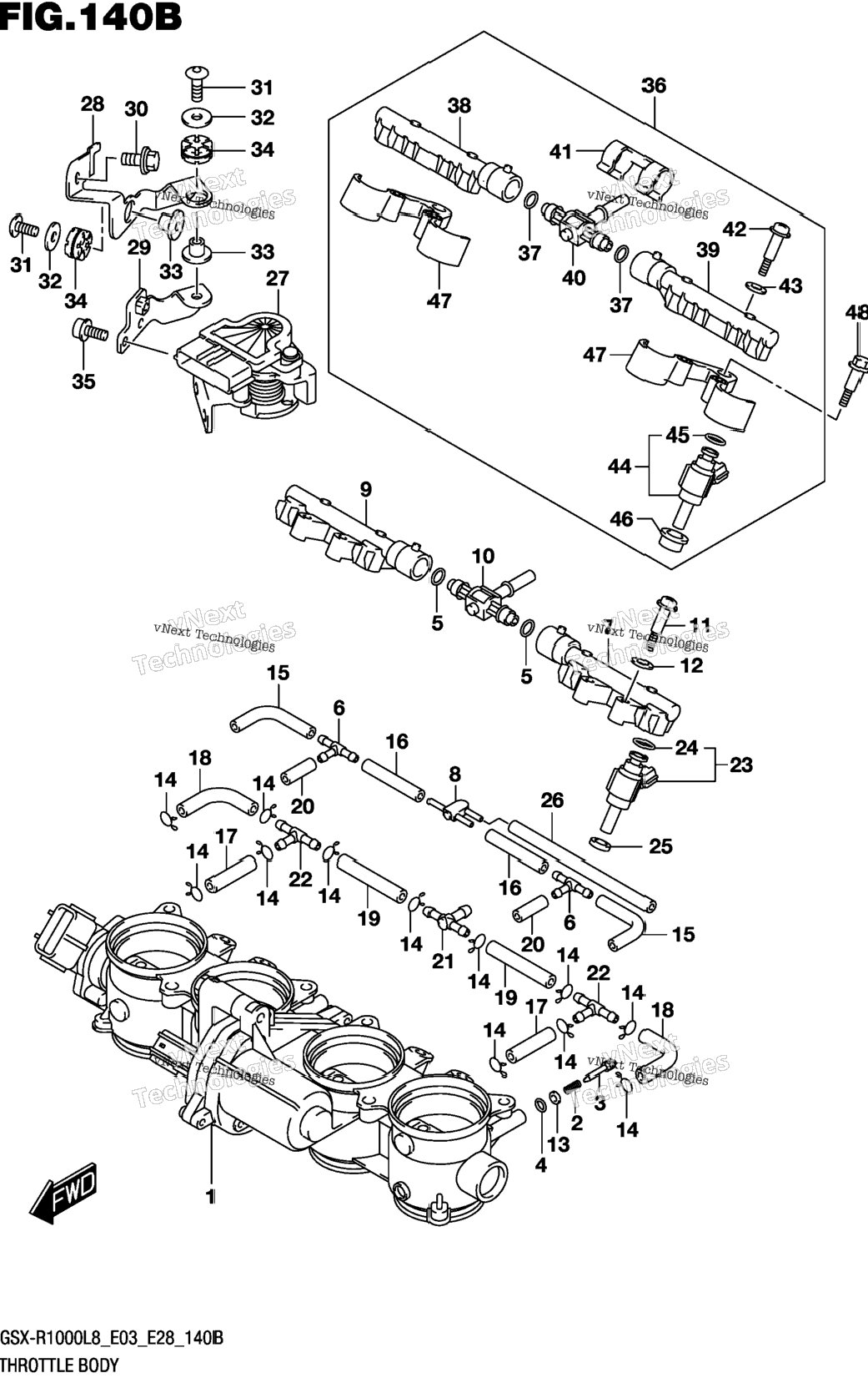 Throttle Body (Gsx-R1000l8 E33)