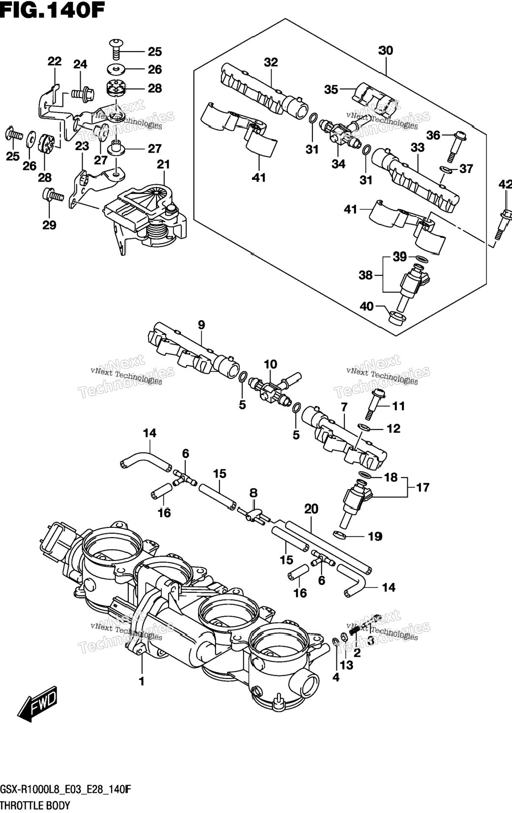 Throttle Body (Gsx-R1000rzl8 E03)