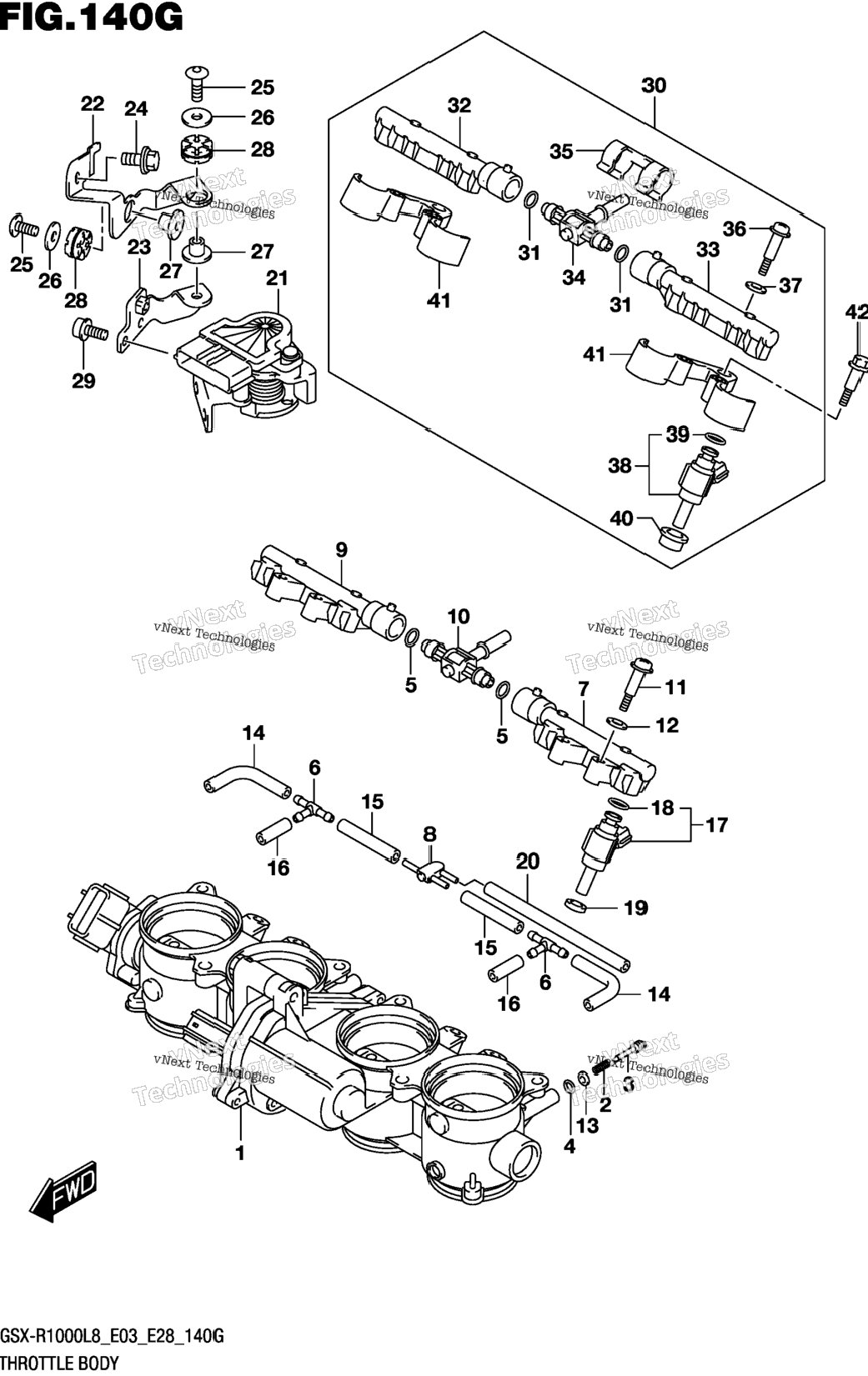 Throttle Body (Gsx-R1000rzl8 E28)