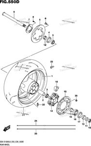 Нажмите для увеличения Rear Wheel (Gsx-S1000azl8 E28)