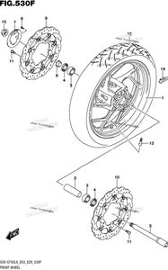 Нажмите для увеличения Front Wheel (Gsx-S750al8 E33)