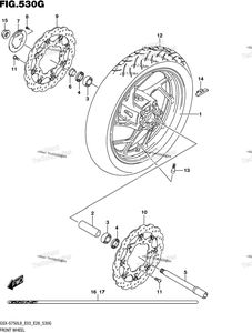 Нажмите для увеличения Front Wheel (Gsx-S750azl8 E28)