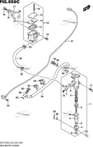 Нажмите для увеличения Rear Master Cylinder (Gsx-S750zl8 E03)