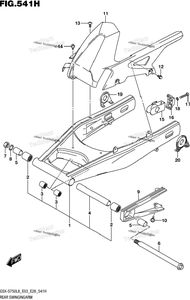 Нажмите для увеличения Rear Swingingarm (Gsx-S750azl8 E33)