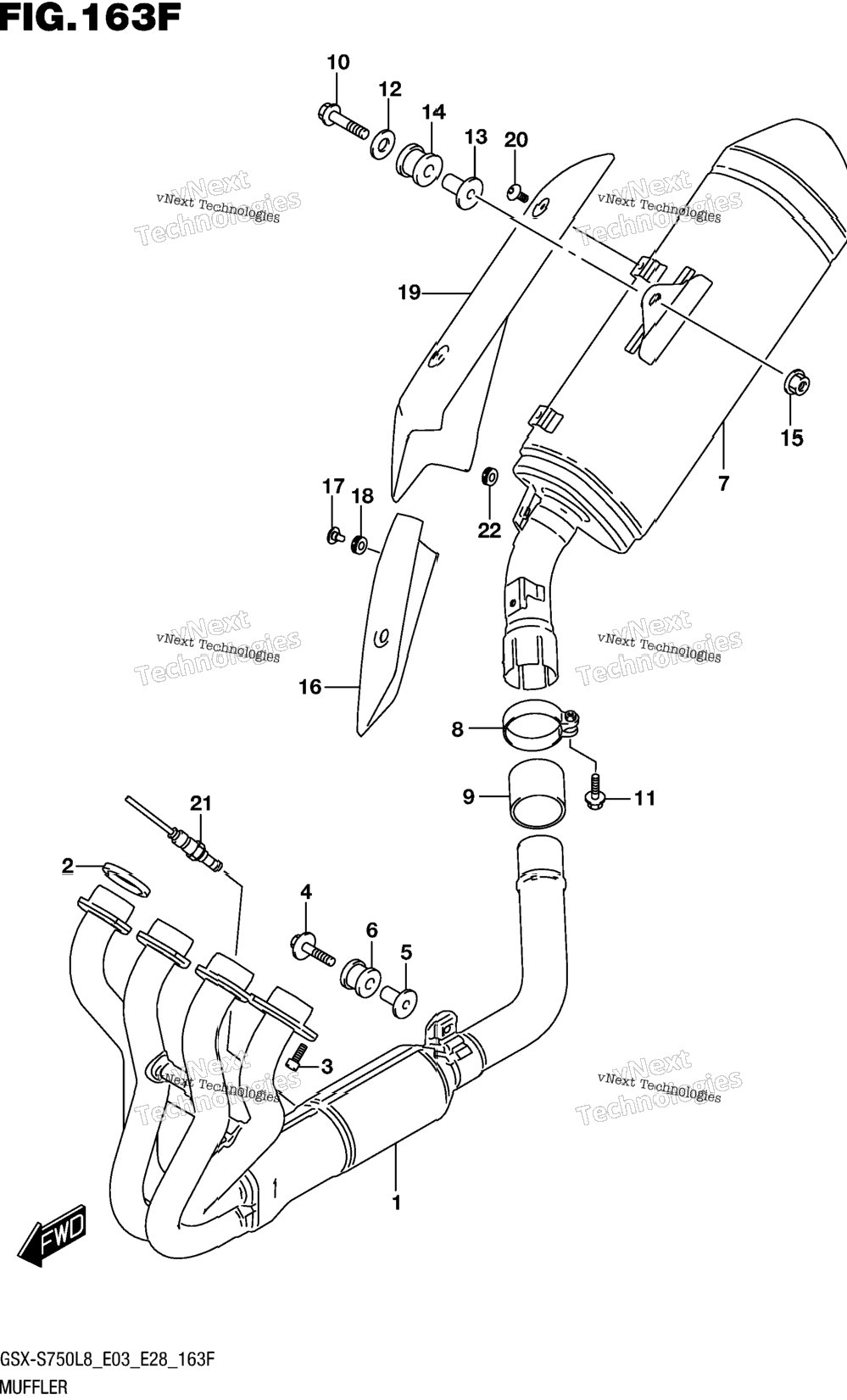 Muffler (Gsx-S750al8 E33)