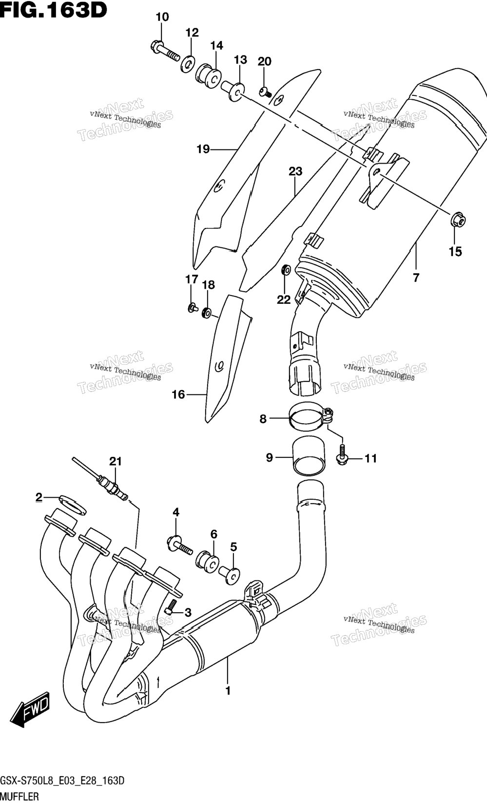 Muffler (Gsx-S750zl8 E33)