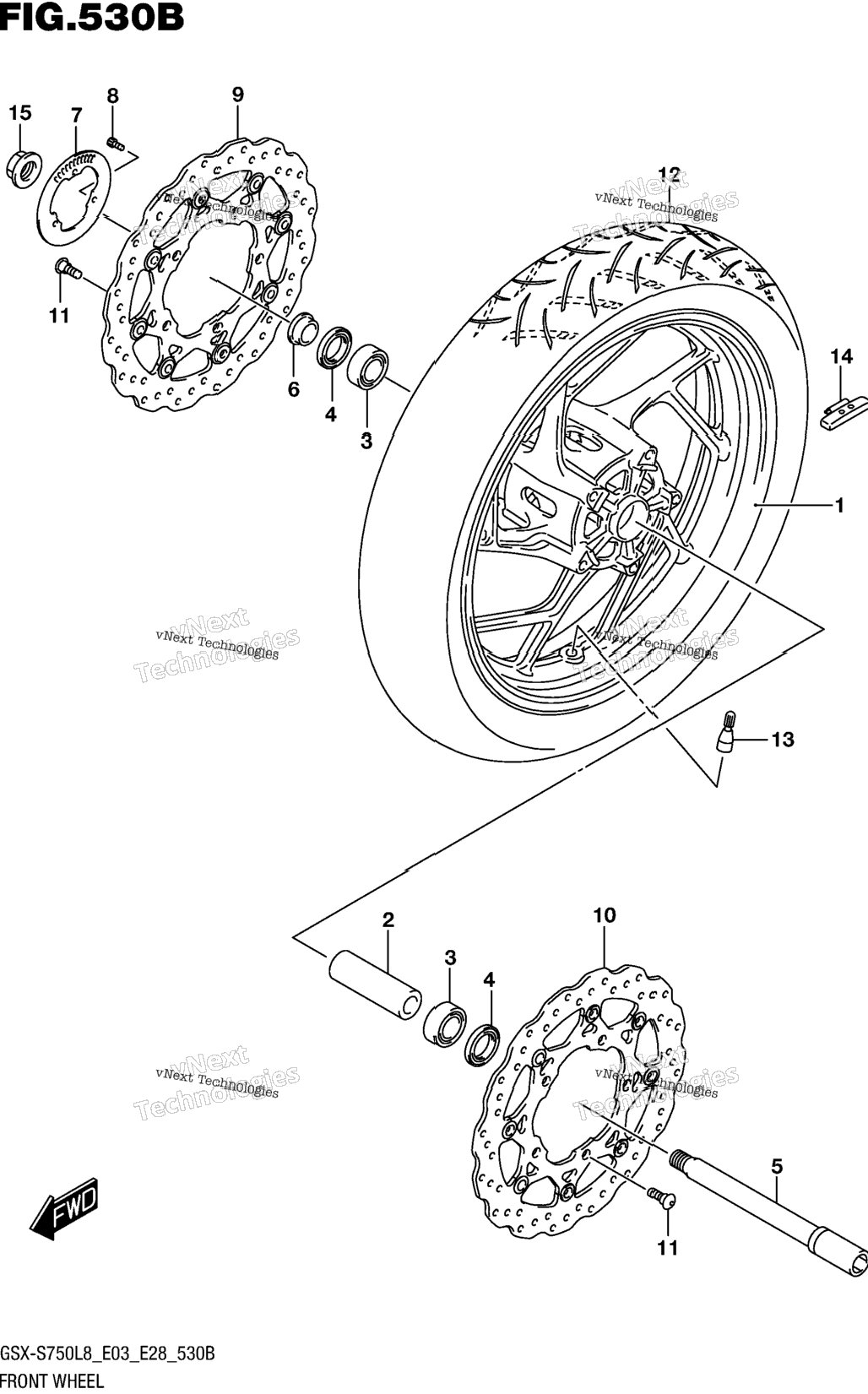 Front Wheel (Gsx-S750l8 E33)