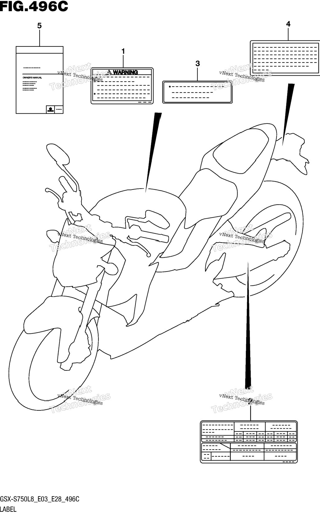 Label (Gsx-S750zl8 E03)