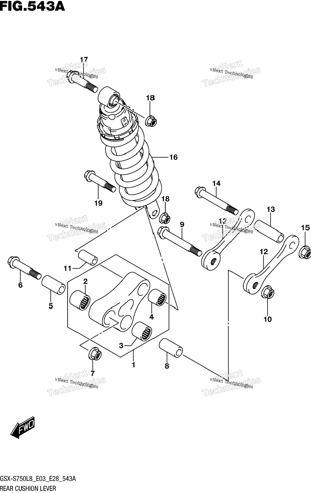 Rear Cushion Lever