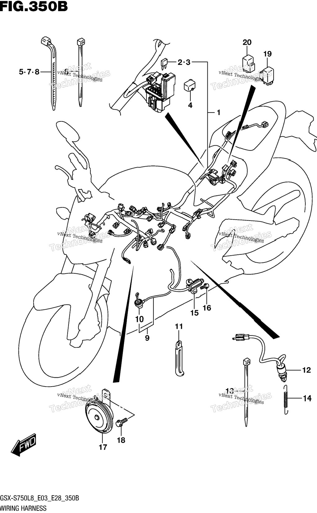 Wiring Harness (Gsx-S750l8 E33)