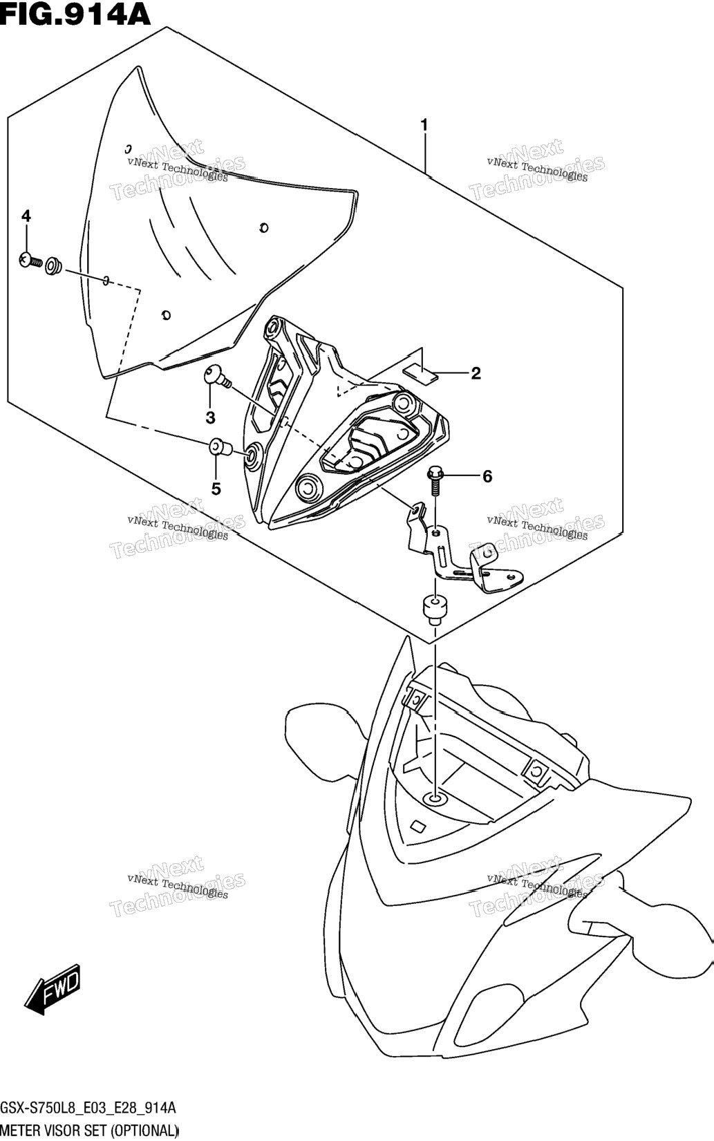 Meter Visor Set (Optional)