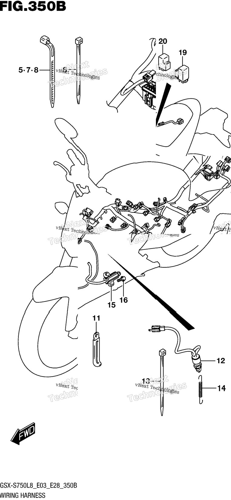 Wiring Harness (Gsx-S750l8 E33)