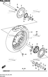 Нажмите для увеличения Rear Wheel (Gsx-S750zl8 E03)