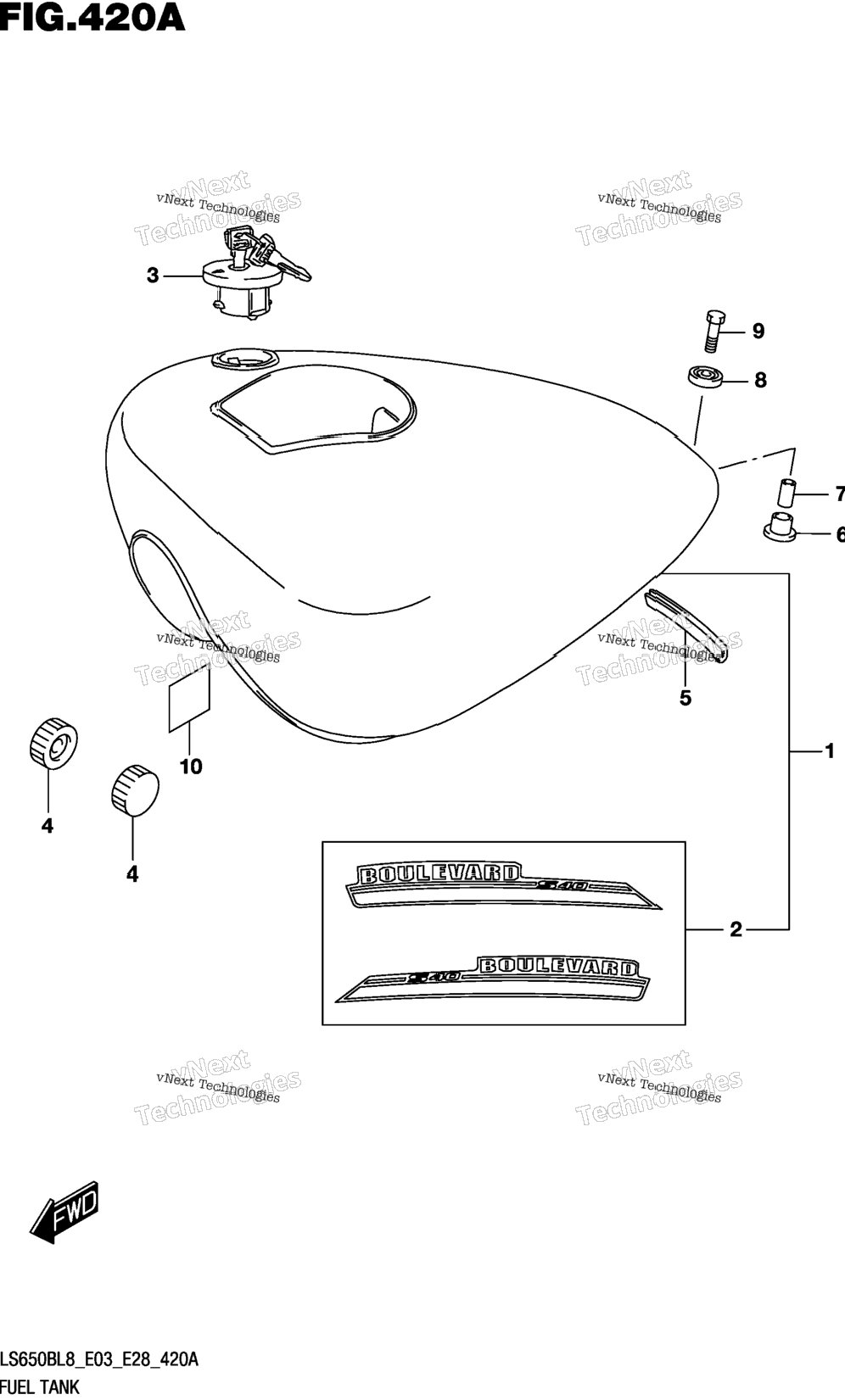 Fuel Tank (Ls650bl8 E03)