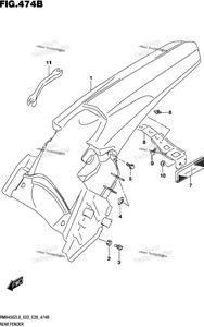 Нажмите для увеличения Rear Fender (Rmx450zl8 E28)