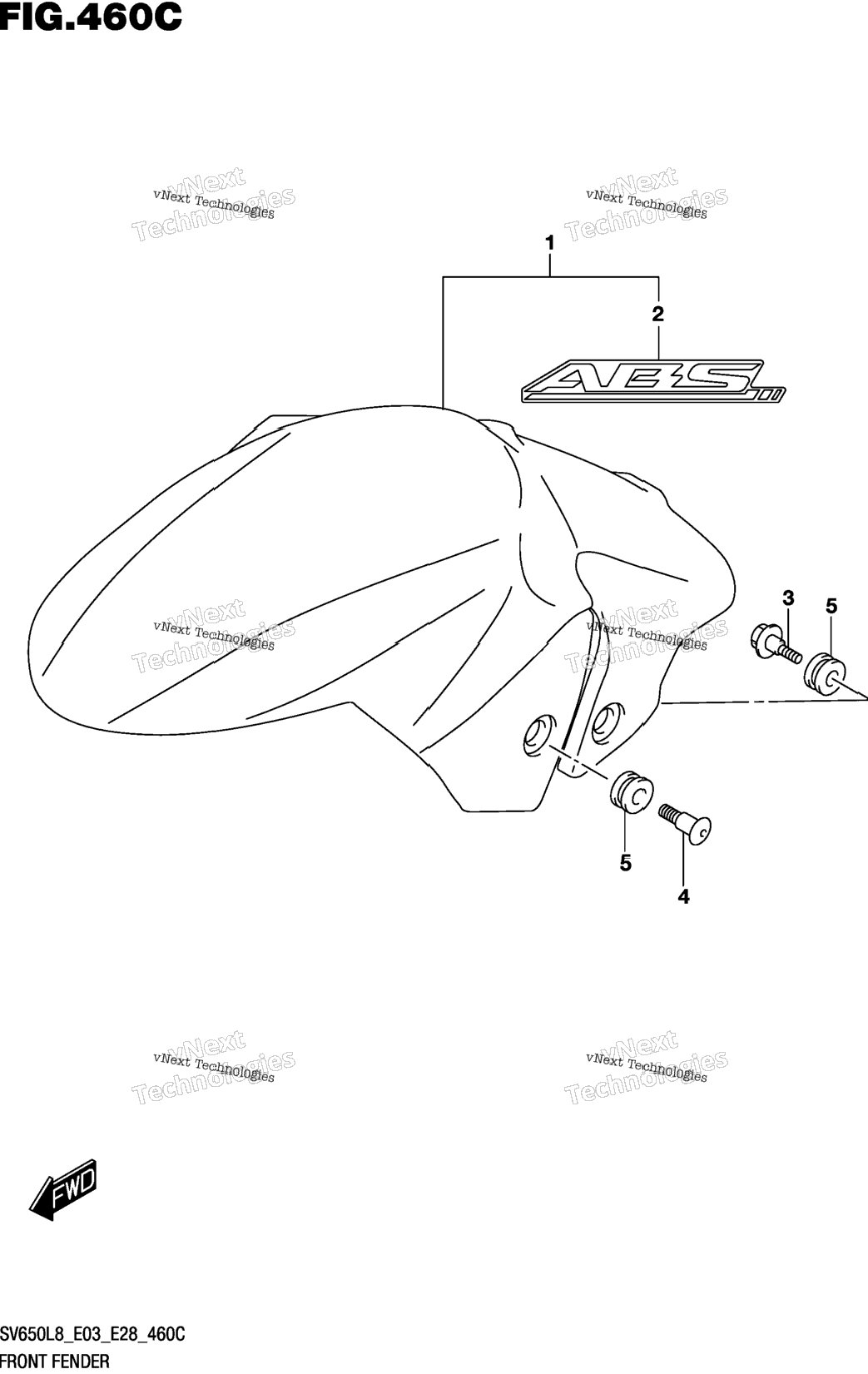 Front Fender (Sv650al8 E28)