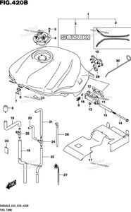 Нажмите для увеличения Fuel Tank (Sv650l8 E03) (For Agq)