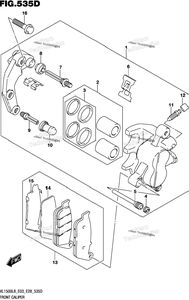 Нажмите для увеличения Front Caliper (Vl1500btl8 E28)