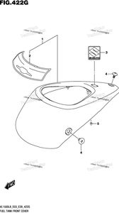 Нажмите для увеличения Fuel Tank Front Cover (Vl1500tl8 E33)
