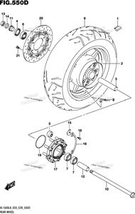 Нажмите для увеличения Rear Wheel (Vl1500btl8 E28)