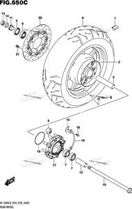 Нажмите для увеличения Rear Wheel (Vl1500bl8 E33)