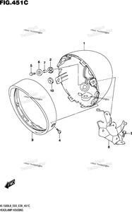 Нажмите для увеличения Headlamp Housing (Vl1500bl8 E33)