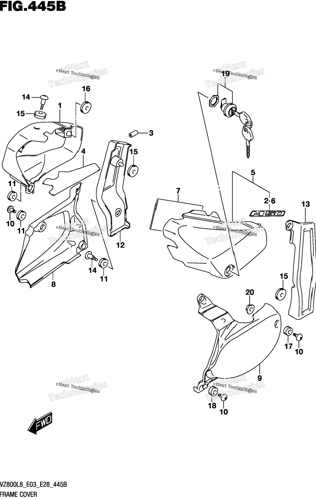 Frame Cover (Vz800l8 E28)