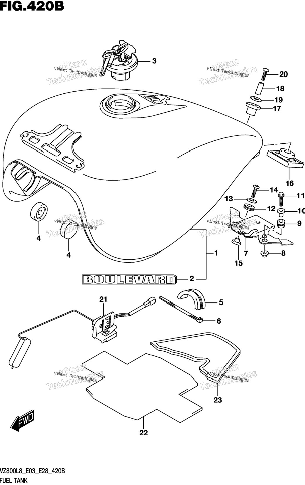 Fuel Tank (Vz800l8 E28)