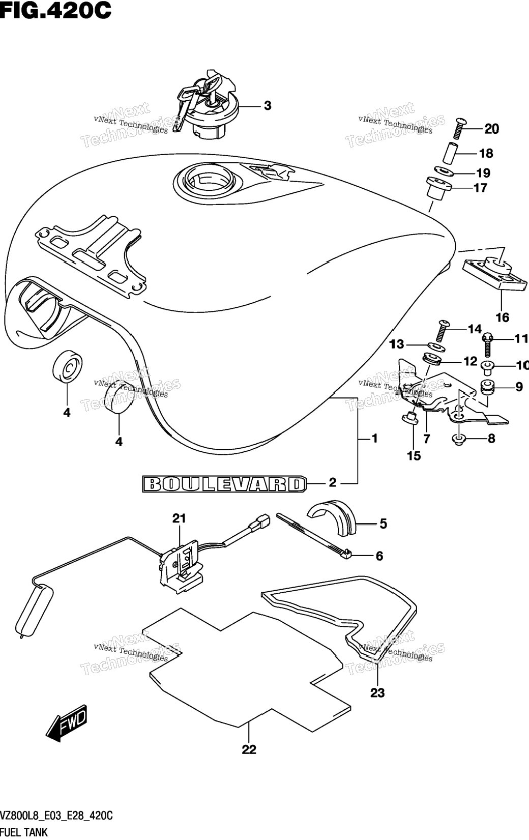 Fuel Tank (Vz800l8 E33)