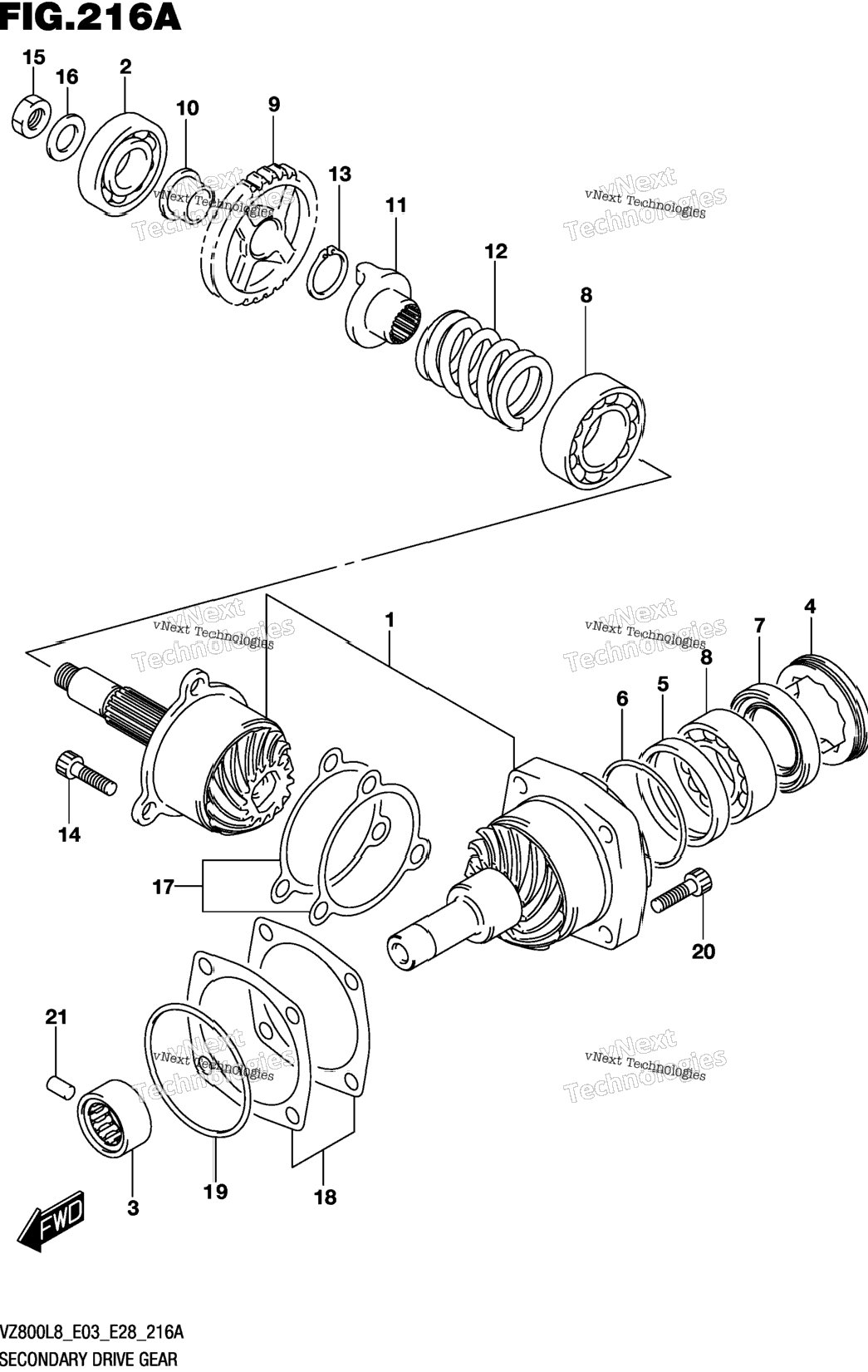 Secondary Drive Gear