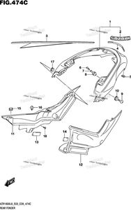 Нажмите для увеличения Rear Fender (Vzr1800bzl8 E03) (Jru)