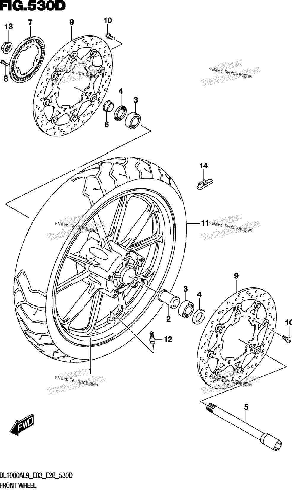 Front Wheel (Dl1000al9 E03)