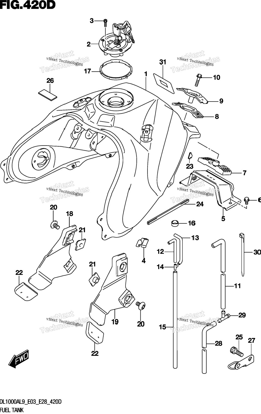 Fuel Tank (Dl1000al9 E03)