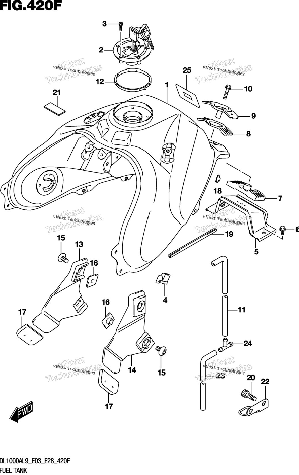 Fuel Tank (Dl1000al9 E33)