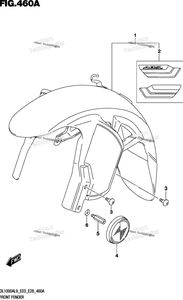 Нажмите для увеличения Front Fender (Dl1000xal9 E03)