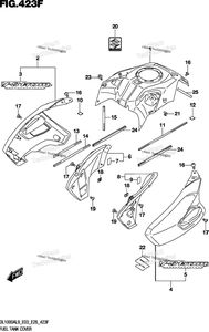 Нажмите для увеличения Fuel Tank Cover (Dl1000al9 E33)
