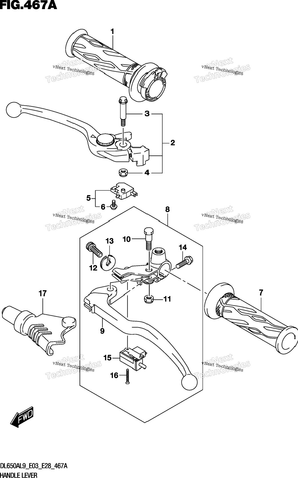 Handle Lever (Dl650a)