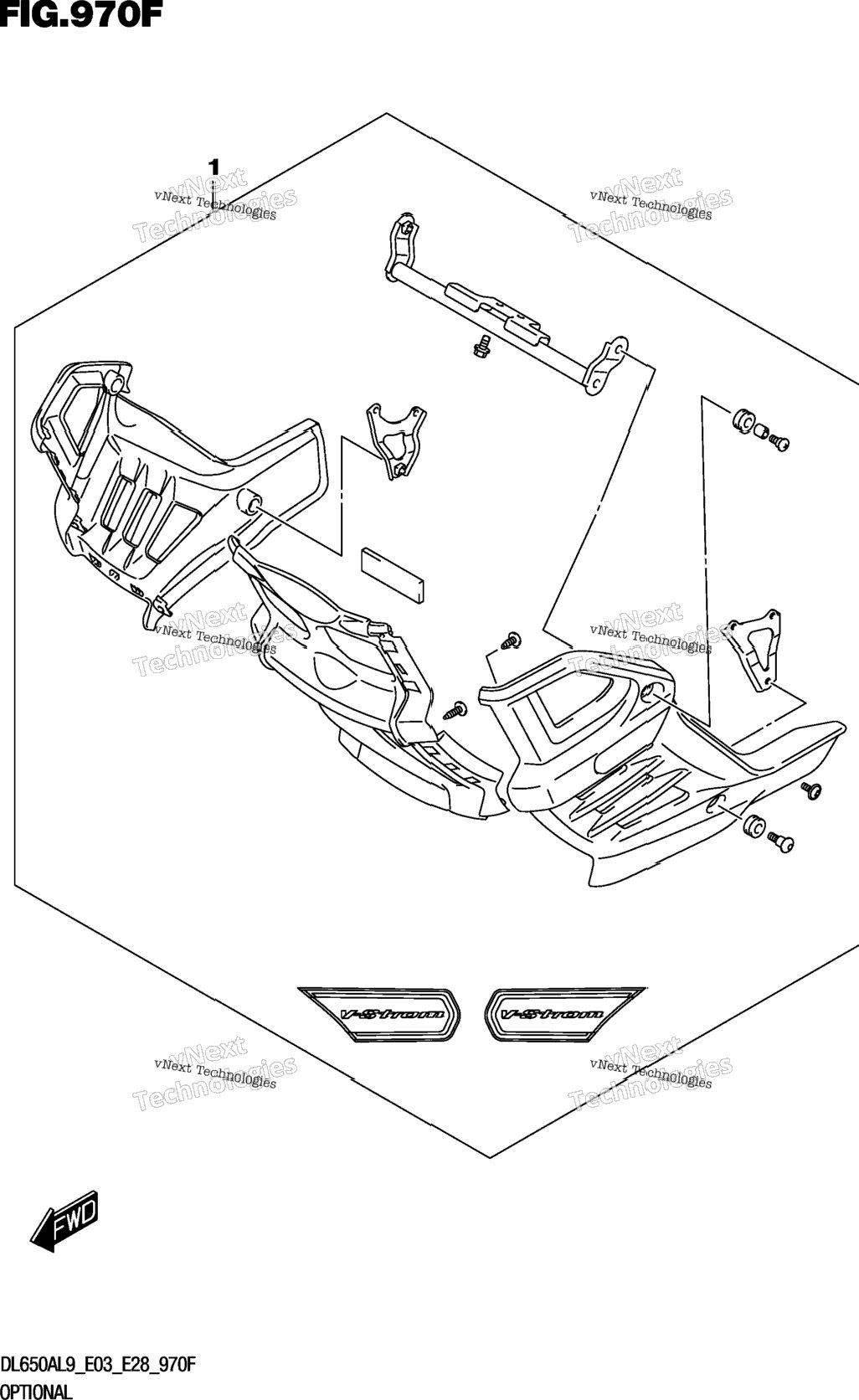 Optional (Under Cowling Set) (Dl650a)