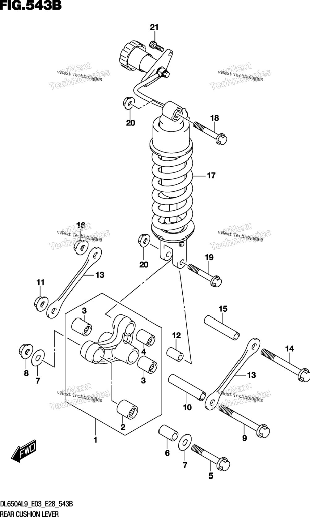 Rear Cushion Lever (Dl650xa)