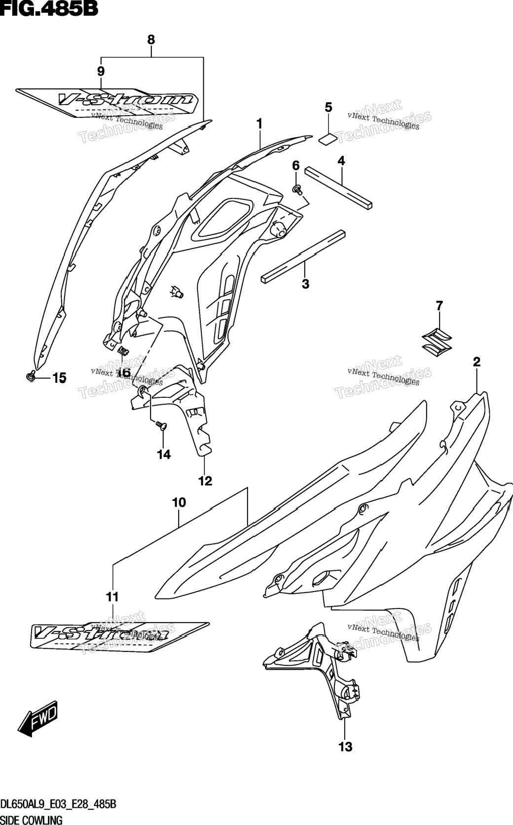 Side Cowling (Dl650xa)